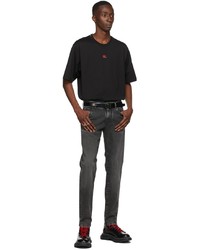 Dolce & Gabbana Grey Stretch Slim Fit Jeans
