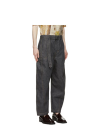 Lemaire Grey Twisted Jeans