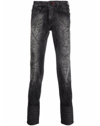 Philipp Plein Hexagon Embroidered Straight Leg Jeans