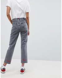 Tommy Jeans High Rise Straight Leg Jeans With