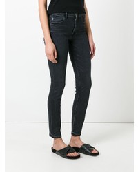 Helmut Lang High Waisted Cropped Jeans