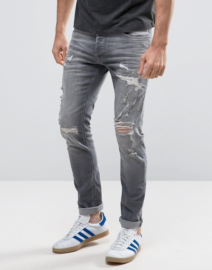 jack and jones grey jeans