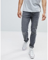 Mango Man Slim Jeans In Grey