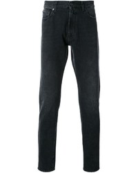 MSGM Contrast Fur Panel Jeans