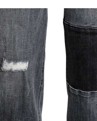 H&M Patched Ankle Jeans