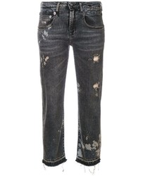 R 13 R13 Straight Cropped Jeans