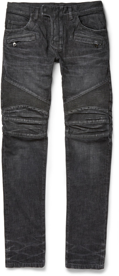 Balmain Regular Fit Washed Denim Jeans, $1,455 | MR PORTER |