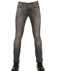 Saint Laurent 16cm Skinny Light Bleached Black Jeans
