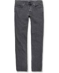 Saint Laurent Slim Fit 17cm Hem Stretch Denim Jeans