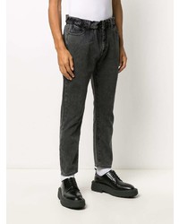Off-White Slim Fit Belted Jeans