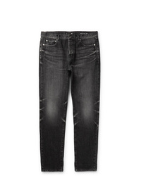 Saint Laurent Slim Fit Distressed Denim Jeans