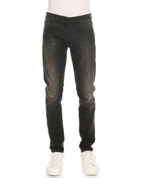 Alexander McQueen Stone Wash Stretch Denim Jeans Black