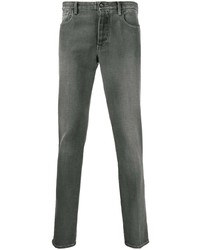 Emporio Armani Straight Leg Distressed Effect Jeans