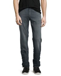 7 For All Mankind Straight Leg Foolproof Denim Jeans Wolf Gray