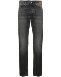 Palm Angels Straight Leg Mid Rise Jeans