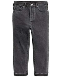 H&M Straight Regular Cropped Jeans