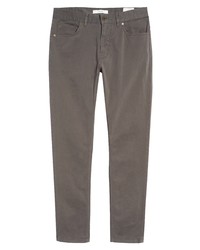 Billy Reid Stretch Cotton Five Pocket Pants In Charcoal At Nordstrom