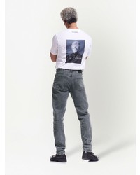 Karl Lagerfeld X Cara Delevingne Logo Patch Straight Leg Jeans
