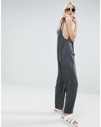 Asos Jersey Minimal Jumpsuit With Ties