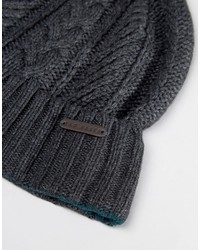 Ted Baker Beanie Hat In Cable Knit