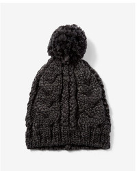 Express Cable Knit Pom Beanie