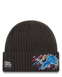 New Era Charcoal Detroit Lions 2021 Nfl Crucial Catch Knit Hat At Nordstrom