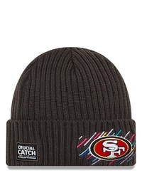 New Era Charcoal San Francisco 49ers 2021 Nfl Crucial Catch Knit Hat At Nordstrom