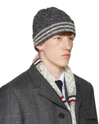 Thom Browne Grey Cable Funmix Beanie