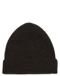 A.P.C. Ribbed Knit Camel Beanie Hat