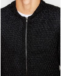 Asos Brand Knitted Bomber Jacket