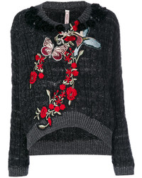 Antonio Marras Embellished Cable Knit Sweater