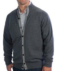 Bullock Jones Merino Wool Cardigan Sweater Button Through Front