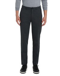 Bugatchi Stretch Knit Cotton Blend Pants In Anthracite At Nordstrom