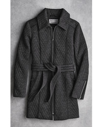 Johnston & Murphy Belted Knit Coat
