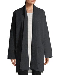 Eileen Fisher Recycled Cashmere Blend Double Knit Coat