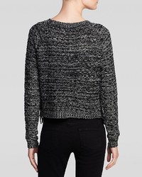Aqua Sweater Marled Crop