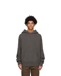 Fear Of God Grey Brushed Knit Hoodie