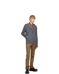 Burberry Grey Cashmere Lindley Hoodie