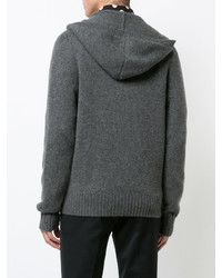 Saint Laurent Knitted Zip Hoodie