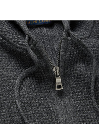 Polo Ralph Lauren Waffle Knit Merino Wool Zip Up Hoodie, $245 | MR PORTER |  Lookastic
