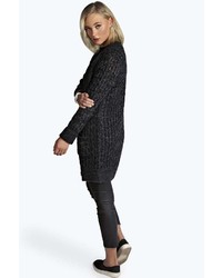 Boohoo Louise Soft Knit Cable Cardigan