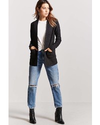 Forever 21 Marled Knit Open Front Cardigan