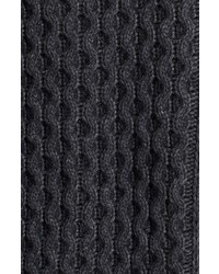 Alexander Wang T By Stripe Raglan Seam Aran Knit Sweater Tunic