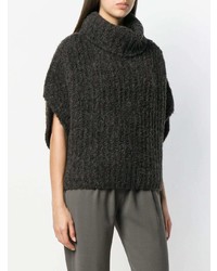 Fabiana Filippi Chunky Knit Cropped Sleeve Sweater