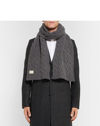 Oliver Spencer Arbury Cable Knit Wool Blend Scarf