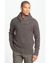 Grayers Duncan Wool Linen Shawl Collar Sweater
