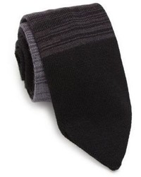 Charcoal Knit Silk Tie