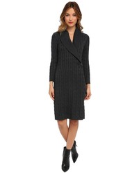 Calvin Klein Cable Knit Buckle Sweater Dress