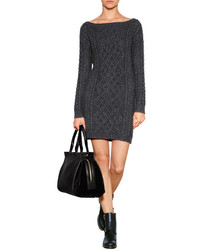 Ralph Lauren Black Label Cashmere Cable Knit Sweater Dress