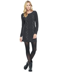 Juicy Couture Cable Sweater Dress With Pearls